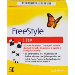 FREESTYLE Tiras de teste Lite sem codificação, 50 unidades