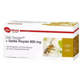ZELL OXYGEN+Geleia Real 600 mg ampolas para beber, 14X20 ml