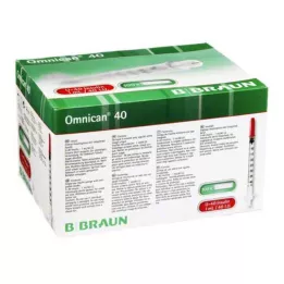 OMNICAN Seringa de insulina 1 ml U40 com cânula 0,30x12 mm simples, 100X1 pcs