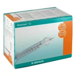 OMNICAN Seringa de insulina 0,5 ml U100 com cânula 0,30x12 mm e., 100X1 pcs