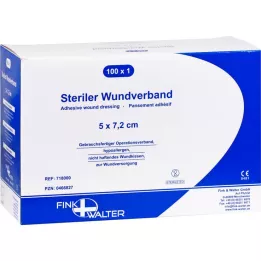 WUNDVERBAND estéril 5x7,2 cm, 100 unidades