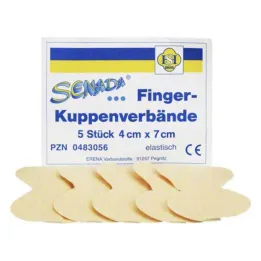 Bandagem para ponta do dedo Senada 4x7 cm, 5 unid