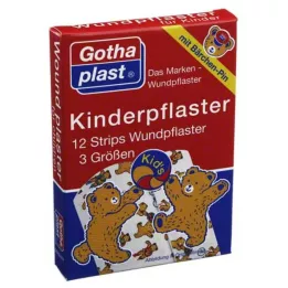 GOTHAPLAST Tiras de gesso infantil, 12 unidades