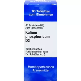 BIOCHEMIE 5 comprimidos de Kalium fosforicum D 3, 80 unidades