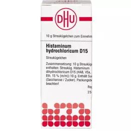 HISTAMINUM clorídrico D 15 glóbulos, 10 g