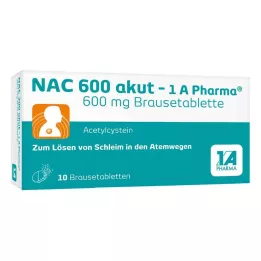 NAC 600 comprimidos efervescentes akut-1A Pharma, 10 unidades