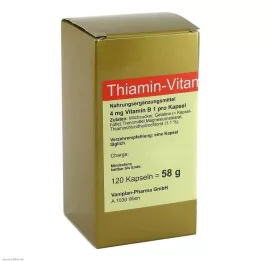 THIAMIN Cápsulas de vitamina B1, 120 unidades