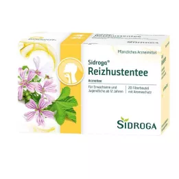 SIDROGA Sacos de filtro para chá seco para tosse, 20X0,9 g