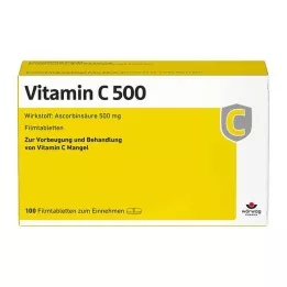 VITAMIN C 500 comprimidos revestidos por película, 100 unidades