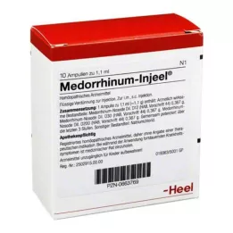 MEDORRHINUM Ampolas Injeel, 10 unidades