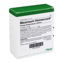 MEZEREUM HOMACCORD Ampolas, 10 unidades
