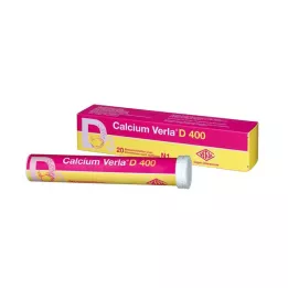 CALCIUM VERLA D 400 comprimidos efervescentes, 20 unidades