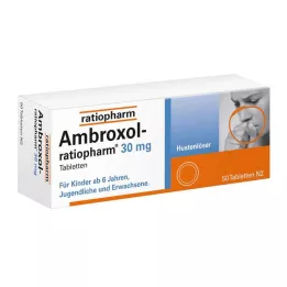 AMBROXOL-ratiopharm 30 mg comprimidos expectorantes para tosse, 50 unidades