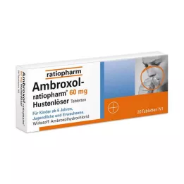 AMBROXOL-ratiopharm 60 mg comprimidos expectorantes para tosse, 20 unidades