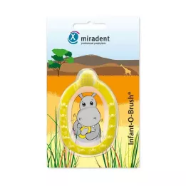 MIRADENT Escova de dentes para aprendizagem infantil.Infant-O-Brush amarelo, 1 un