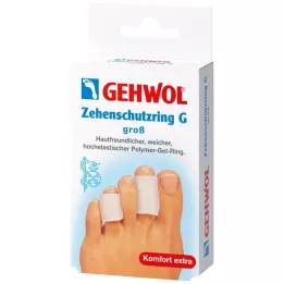 GEHWOL Anel de proteção de dedo do pé de gel de polímero G grande, 2 unidades