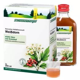 WEISSDORN SAFT Sucos de plantas medicinais Schoenenberger, 3X200 ml