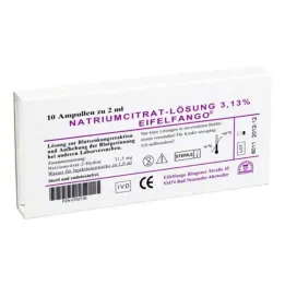 Ampolas Natrum citricum 3,13%, 10X2 ml