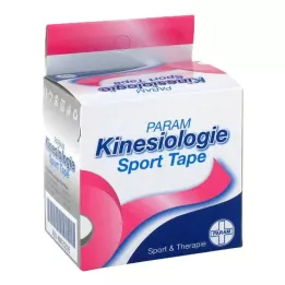KINESIOLOGIE Fita Esportiva 5 cmx5 m rosa, 1 unid
