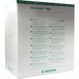 MEDICARE Saco de cama estéril 2 l com mangueira de drenagem de 90 cm, 10 unidades