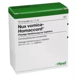 NUX VOMICA HOMACCORD Ampolas, 10 unidades