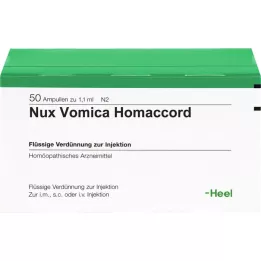 NUX VOMICA HOMACCORD Ampolas, 50 unid