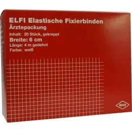 Ligadura elástica de fixação Dracoelfi 6cmx4m crepe, 20 un