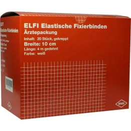 Ligadura elástica de fixação Dracoelfi 10cmx4m crepe, 20 un