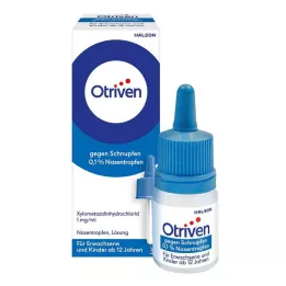 OTRIVEN Gotas nasais 0,1% para adultos e crianças em idade escolar, 10 ml