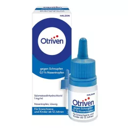 OTRIVEN Gotas nasais 0,1% para adultos e crianças em idade escolar, 20 ml