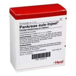 PANKREAS SUIS Ampolas Injeel, 10 unidades