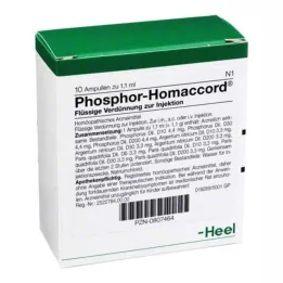 PHOSPHOR HOMACCORD Ampolas, 10 unidades