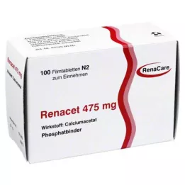 RENACET Comprimidos revestidos por película de 475 mg, 100 unidades
