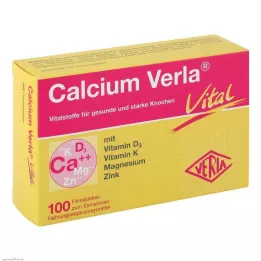 CALCIUM VERLA Comprimidos revestidos por película Vital, 100 unidades