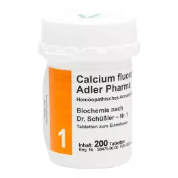 BIOCHEMIE Adler 1 Cálcio fluoratum D 12 comprimidos, 200 unidades