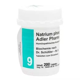 BIOCHEMIE Adler 9 Natrum fosforicum D 6 comprimidos, 200 unidades