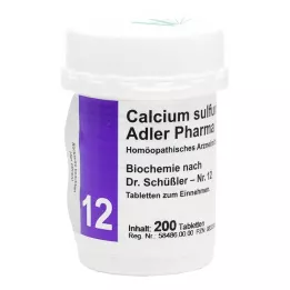 BIOCHEMIE Adler 12 Cálcio sulfuricum D 6 comprimidos, 200 unidades