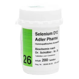 BIOCHEMIE Adler 26 Selenium D 12 comprimidos, 200 unidades
