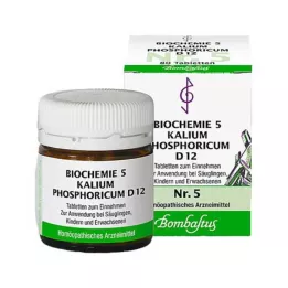 BIOCHEMIE 5 comprimidos de Kalium phosphoricum D 12, 80 unidades