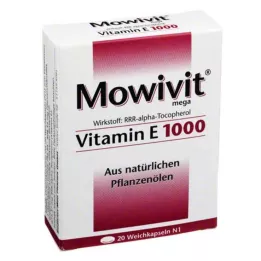 MOWIVIT Vitamina E 1000 cápsulas, 20 unidades