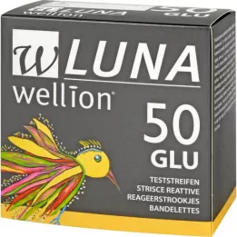 WELLION LUNA Tiras de teste de glicemia, 50 unidades