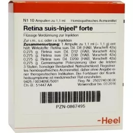 RETINA SUIS Ampolas Injeel forte, 10 unid