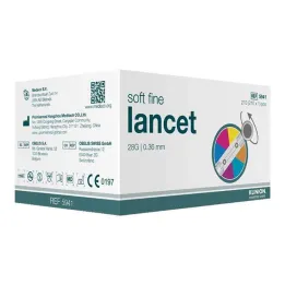 Lancetas Klinion Soft de cor fina 28 G, 210 un