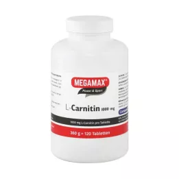 MEGAMAX Comprimidos de L-Carnitina 1000 mg, 120 unidades