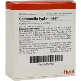 SALMONELLA TYPHI Ampolas Injeel, 10 unidades