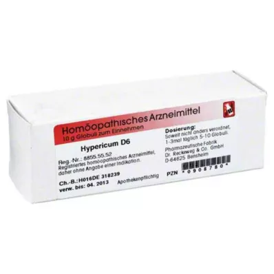 HYPERICUM D 6 glóbulos, 10 g HYPERICUM D 6 glóbulos, 10 g