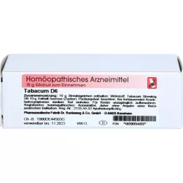 TABACUM D 6 glóbulos, 10 g