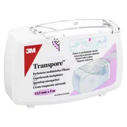 TRANSPORE 1,25 cm x 5 m gesso em dispensador, 1 peça