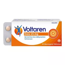 VOLTAREN Comprimidos revestidos de Dolo 25 mg, 10 unidades