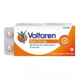 VOLTAREN Comprimidos revestidos de Dolo 25 mg, 20 unidades